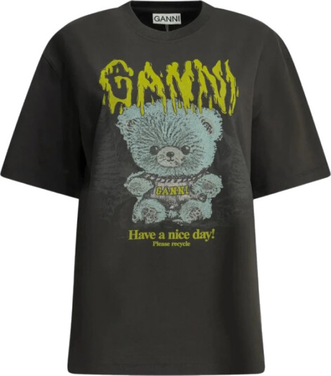 Ganni Dame Topper Svart XS,