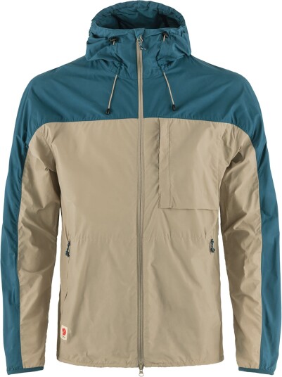 Fjellreven High Coast Wind Jacket M Fossil-Deep Sea Male