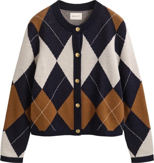 Gant Dame Strikkevarer Flerfarget L,