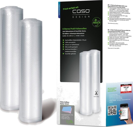 Caso 01248 Vakuumruller (30x600cm) 2-pk