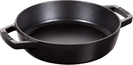 Staub traktørpanne støpejern 2 håndtak svart Ø20 cm