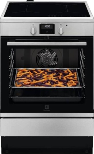 Electrolux 600-serien LKI66440NX Induksjonskomfyr med Dampkoking Frittstående Rustfritt Stål