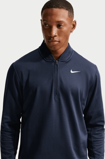 Nike Velocity Mens Therma FIT 1/2 Zip Blå Golfgenser herre College Navy White Small Nike Velocity Mens Therma FIT 1/2 Zip Blå Golfgenser herre College Navy White Small