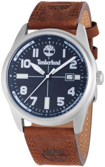 Timberland Herreklokke TDWGB2230702 Northbridge Blå/Lær Ø45 mm