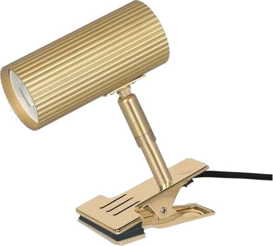Hubble Vegg/Klemmespot Børstet Messing