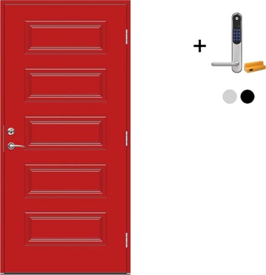 Ytterdør Swedoor Advance-Line Classic Beethoven med Yale Doorman Classic Home