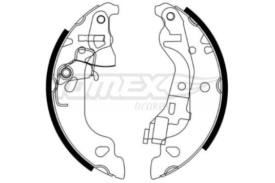 Bremsesko sett TOMEX Brakes TX 21 58