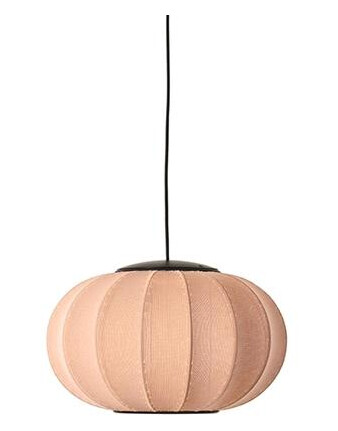 Made By Hand Knit-Wit Oval Taklampe Ø45 Korall LED
