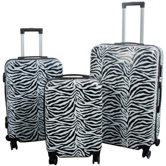 Koffert - Koffert med motiv - Zebra striper - Hardcase lettvektskoffert