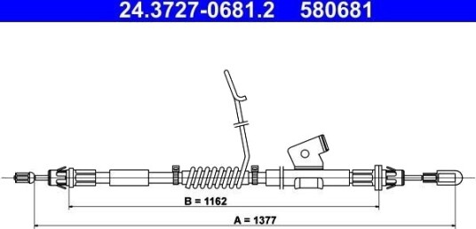 Bremsewire ATE 24.3727 0681.2