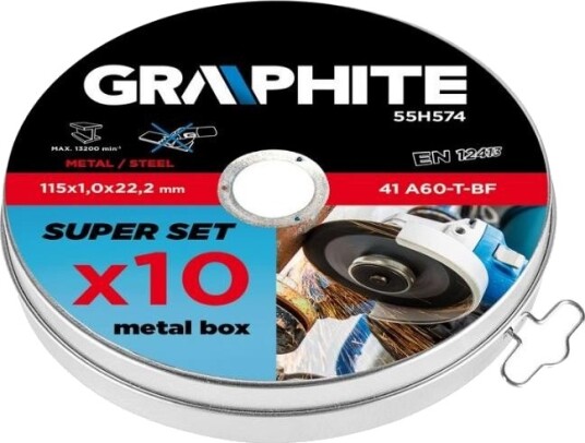 GRAPHITE 55H574 Kappskivesett, vinkelsliper