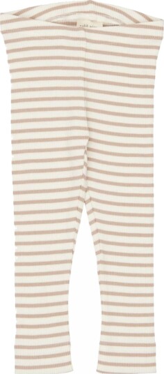 Beige Stripete Petit Piao Modal Leggings (62 / 3 mnd)