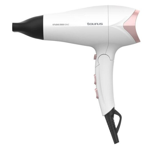 Taurus Hårføner 2400W Studio 2500 Ionic Hvit