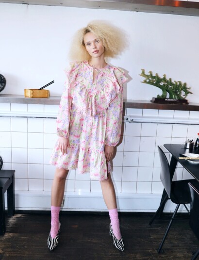 crās Salviecras Dress   Pink   34