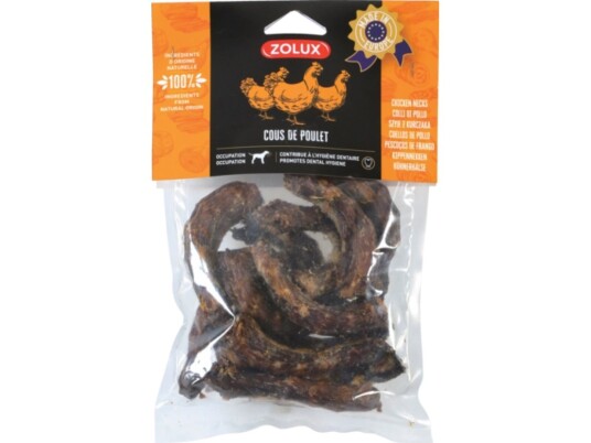 Zolux Naturlig Godbit For Hunder Kyllinghals 300 G Zolux Naturlig Godbit For Hunder Kyllinghals 300 G