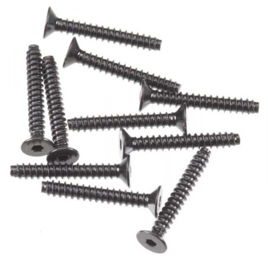 Axial 0416 Hex Socket Tapping Flat Head Black M2.6x18mm 10