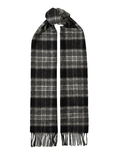 Selected Slhtope Wool Check Scarf - Grey - ONE SIZE Selected Slhtope Wool Check Scarf - Grey - ONE SIZE