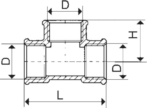 Kfa T-Stykke I Messing 3/4" 943-700-20