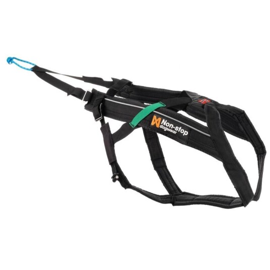 Non-Stop Dogwear Freemotion Hundesele Svart Str 10 - Trekksele for Hund