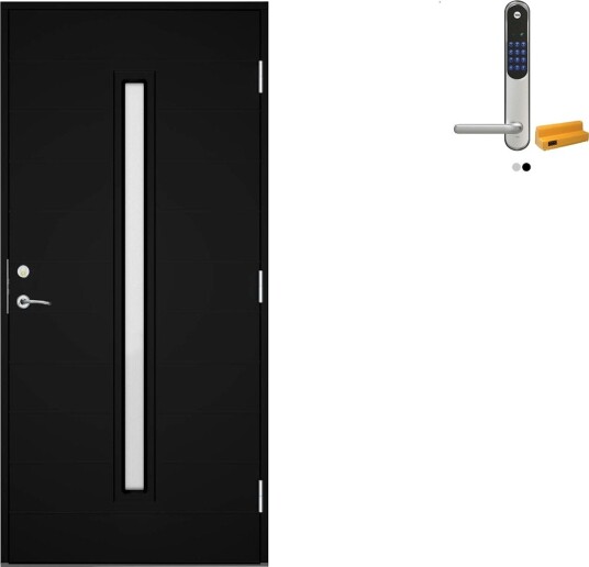 Ytterdør Swedoor Clever-Line+ Mols med Yale Entrus