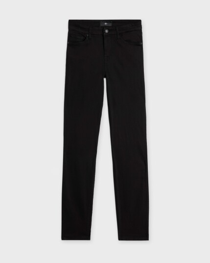 7 For All Mankind Kimmie Straight Rinsed Black Black 31 x 33
