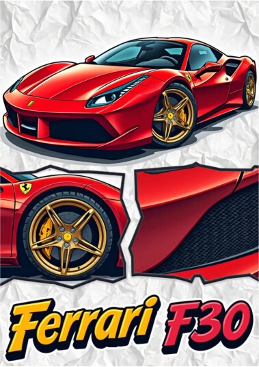 Plakat Ferrari F30