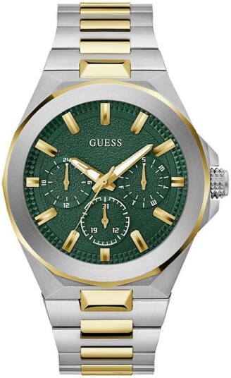 Guess Herreklokke GW0798G3 Dashboard Grønn/Gulltonet stål Ø46 mm Guess Herreklokke GW0798G3 Dashboard Grønn/Gulltonet stål Ø46 mm