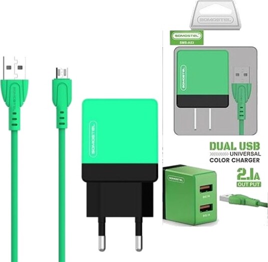 Somostel Sms-A53 Nettlader 2X Usb-A 2.1 A (28224)
