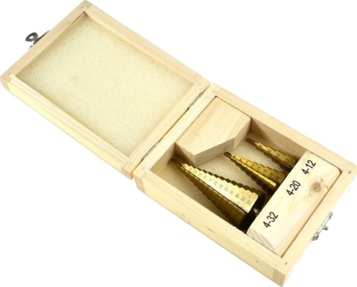 Trinnbor Aw-Tools Awtools Hss-Tin Step 3 Stk / 4-12Mm / 4-20Mm / 4-32Mm