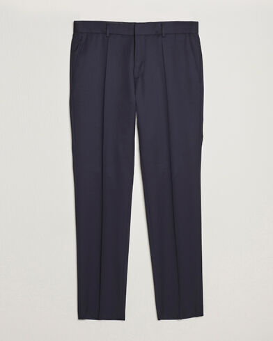 Boss Genius Slim Fit Wool Trousers Dark Blue Boss Genius Slim Fit Wool Trousers Dark Blue