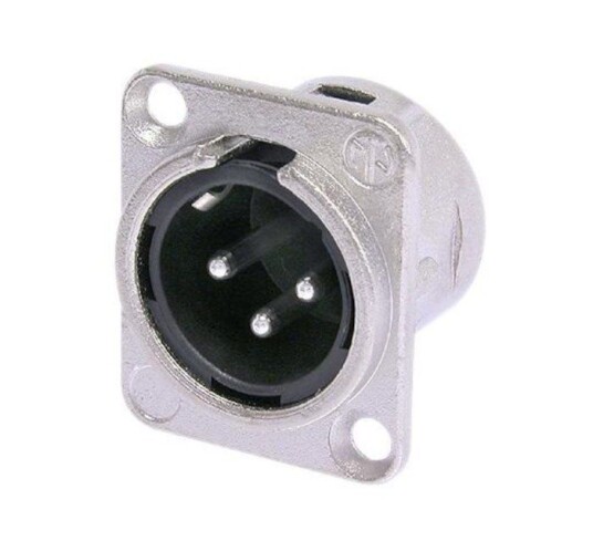 Neutrik XLR-hann for kabinett Neutrik XLR-hann for kabinett
