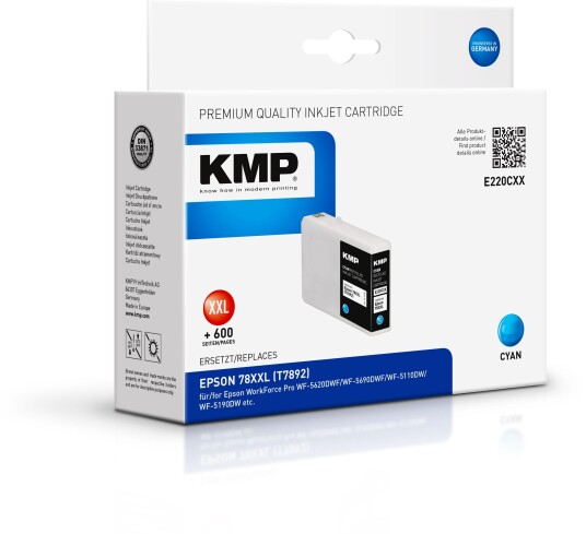 Kmp E220cxx Cyan 42 Ml 4600 Sider