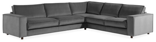 Cloudia Hjørnesofa Large FløyeLysegrå