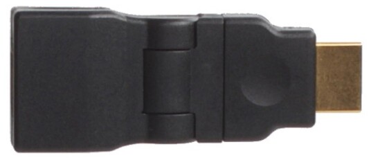 Connectech HDMI Adapter 360° Roterbar Svart