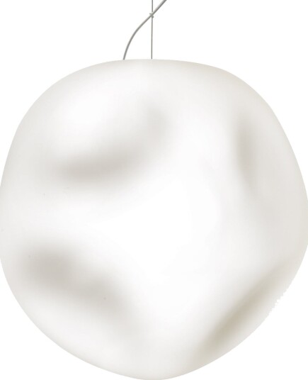 Pendellampe Foscarini Hoba Grande dimmbar Hvit Stue Glass Design Hvit