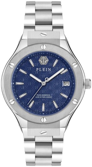 Philipp Plein Herreklokke PWUFA0425 Underdog Blå/Stål Ø44 mm Philipp Plein Herreklokke PWUFA0425 Underdog Blå/Stål Ø44 mm