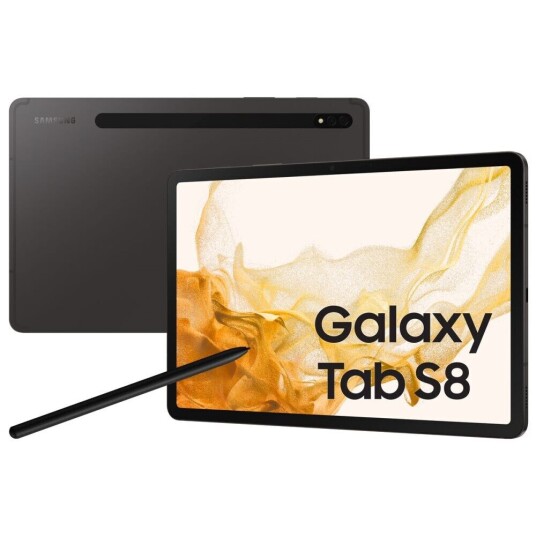 Samsung Nettbrett Samsung Tab S8 Sm-X706b Qualcomm Snapdragon 8 Gen 1 Grå Grafitt 128 Gb 8 Gb Ram 11"