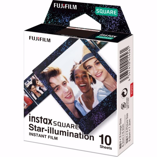 INSTAX Square film. 10 stykker. Sort med stjerner INSTAX Square film. 10 stykker. Sort med stjerner