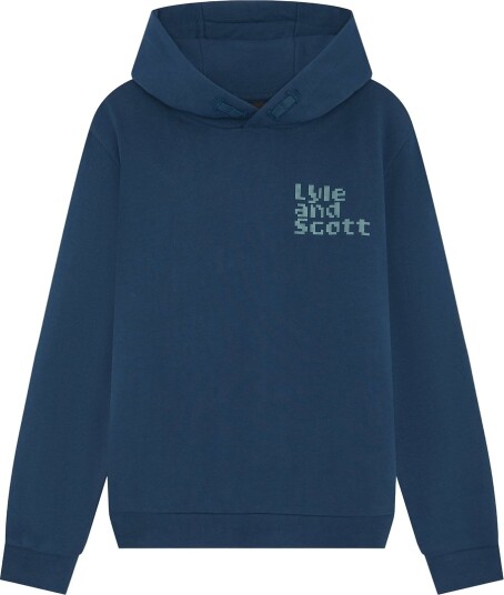 Lyle & Scott Hettegenser Dot Grafikk Egeerhavet Blue Lyle & Scott 10 11 år (140 146) Hettegenser Blå Marineblå