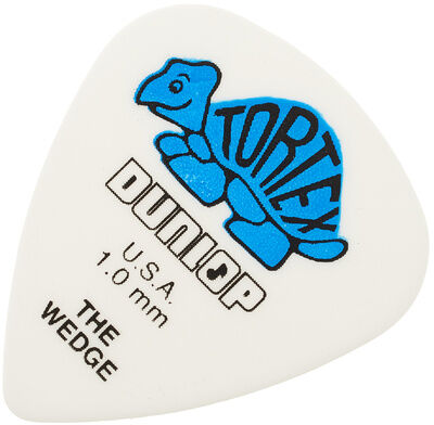 Dunlop Tortex Wedge 1mm Blå