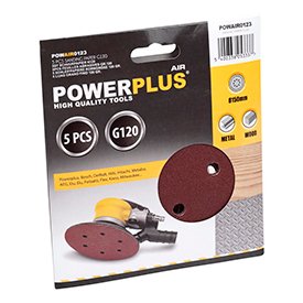 Powerplus Slipeskiver For Eksentersliper 150mm K120 Powerplus Slipeskiver For Eksentersliper 150mm K120