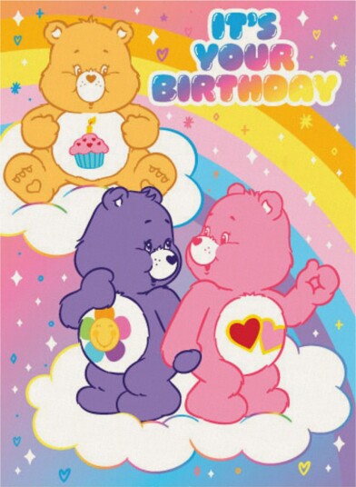 Hisab Joker Bursdagskort Care Bears 66953