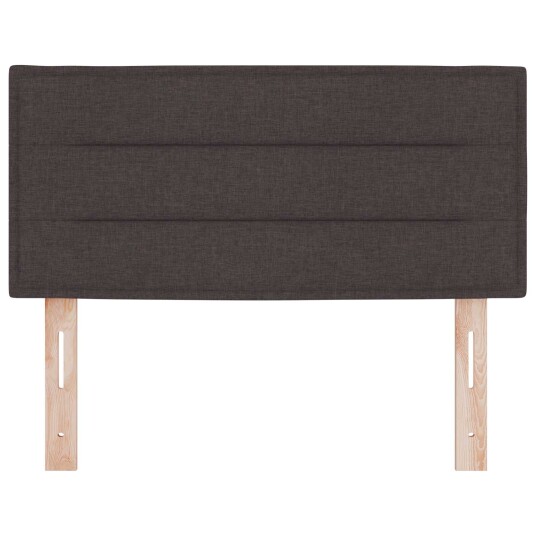 LED sengegavl Linje Design Mørkebrun 80 cm Stoff