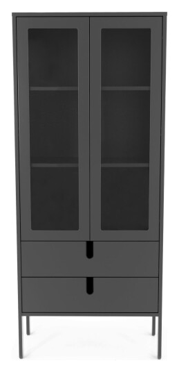 TENZO - Uno Vitrine m. 2 dører, Grå Unoliving