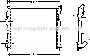 PRASCO RTA2326 Radiator motorkjøling