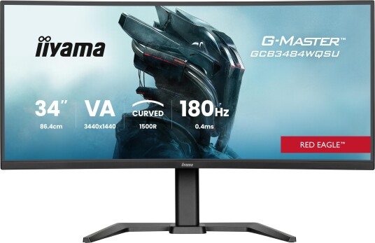 Iiyama G-Master 34" Curved Gaming Skjerm 3440x1440 180Hz Sort Iiyama G-Master 34" Curved Gaming Skjerm 3440x1440 180Hz Sort