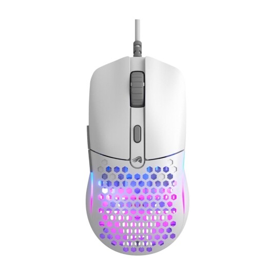 Glorious Model O Eternal Optisk RGB Gamingmus Hvit 12000 DPI