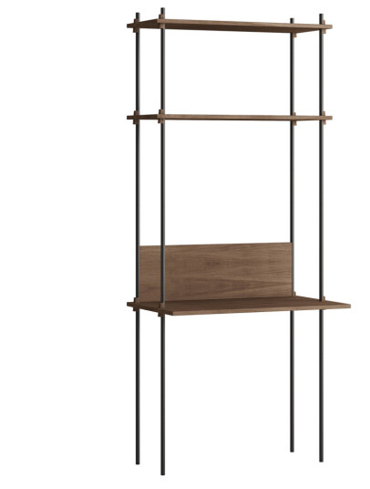Moebe shelving system s.200.1.D R?kt eik-svart