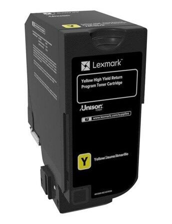 Lexmark 74C2HY0 / High Yield Return Program Toner - Laser toner Yellow Lexmark 74C2HY0 / High Yield Return Program Toner - Laser toner Yellow