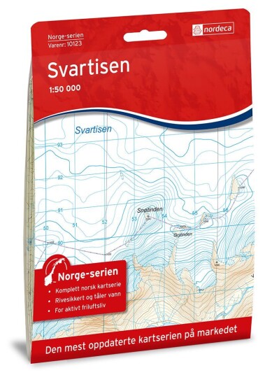 Ugland IT Nordeca Svartisen Norge-serien 1:50 000 Turkart